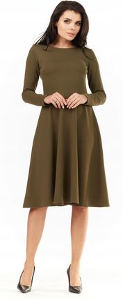 Codzienna Sukienka Khaki | UNIWERSALNY STYL Codzienna Sukienka Khaki Na Cod