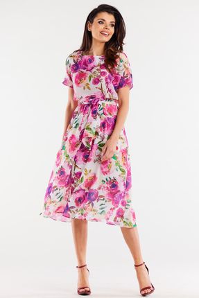 Codzienna Sukienka Różowy | HIT SEZONU Stylowy Sukienka Różowy r.XL Trend - zdjęcie 4