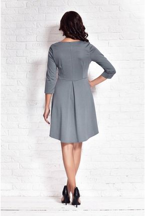 Codzienna Sukienka Szary | MODNY KRÓJ 2025 Casualowa Sukienka Szary r.XL Wy - zdjęcie 4