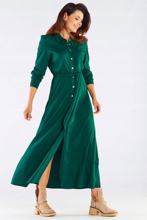 Letnia Sukienka Zielony | UNIWERSALNY STYL Stylowy Sukienka Zielony r.XL Tr - zdjęcie 3