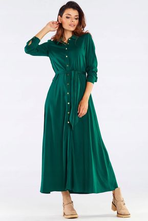 Letnia Sukienka Zielony | UNIWERSALNY STYL Stylowy Sukienka Zielony r.XL Tr - zdjęcie 5