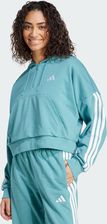 Zdjęcie Bluza z kapturem Essentials 3-Stripes French Terry Quarter-Zip - Słupca