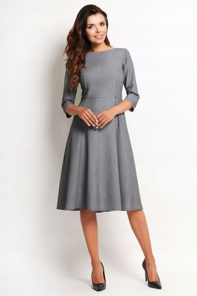 Codzienna Sukienka Szary | MUST HAVE Stylowa Sukienka Szary Na Codzień r.XL
