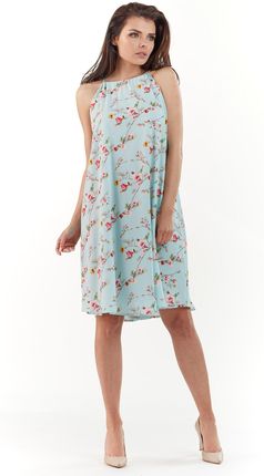Casualowa Sukienka Niebieski | MUST HAVE Casualowa Sukienka Niebieski r.L/X - zdjęcie 4