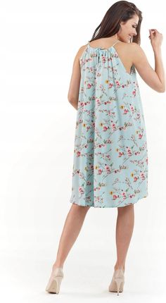 Casualowa Sukienka Niebieski | MUST HAVE Casualowa Sukienka Niebieski r.L/X - zdjęcie 3