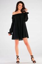 Letnia Sukienka Czarny | UNIWERSALNY STYL Codzienna Sukienka Czarny r.L/XL