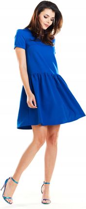 Casualowa Sukienka Niebieski | MUST HAVE Casualowa Sukienka Niebieski Na Co - zdjęcie 2