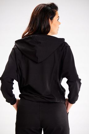 Casualowa Bluza Czarny | HIT SEZONU Wygodna Bluza Czarny r.M Wygodna - zdjęcie 5