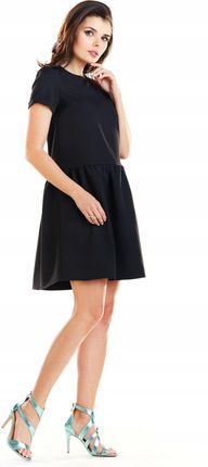 Casualowa Sukienka Czarny | HIT SEZONU Stylowy Sukienka Czarny r.S Trend - zdjęcie 6