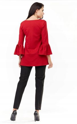 Praktyczna Bluzka Czerwony | WYGODNA Stylowy Bluzka Czerwony r.L/XL Trend - zdjęcie 3