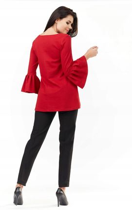 Praktyczna Bluzka Czerwony | WYGODNA Stylowy Bluzka Czerwony r.L/XL Trend - zdjęcie 2