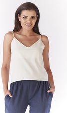 Stylowa Bluzka Ecru | WYGODNA Praktyczna Bluzka Ecru Na Codzień r.XL