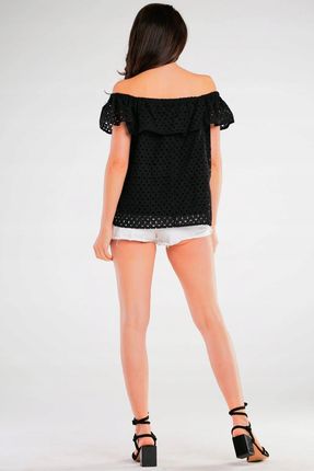 Nowa Bluzka Czarny | WYGODNA Stylowy Bluzka Czarny r.S/M Trend - zdjęcie 4