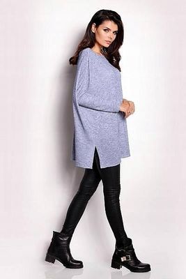Awama Sweter Niebieski Uniwersalny - zdjęcie 4
