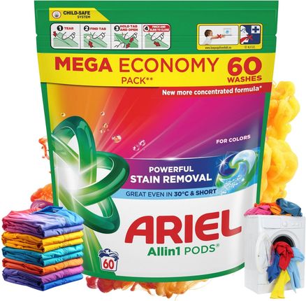 Kapsułki do prania kolorów Ariel All-in-1 Pods Color 60 szt.