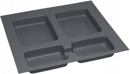 Amix Kosz Segregator Na Śmieci Odpady Pojemniki 2x15l Do Szuflady 60cm Antracyt - zdjęcie 2