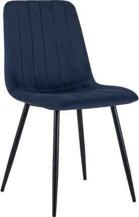 Kontrasto Krzesło Tapicerowane Nova Granatowe – Nowoczesne Do Salonu I Jadalni
