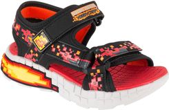 Zdjęcie Skechers Mega-Splash 4K 402161L-BKRD, dla chłopca, sandały, Czarne - Milicz
