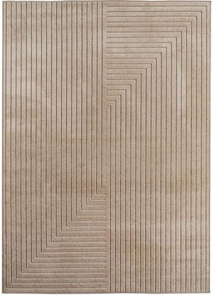 Ayyildiz Hali Dywan Nowoczesny Do Salonu, Patio, Werandę, Balkon, Taras Asmo Beżowy 3D Nova 160x230cm