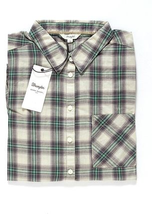 WRANGLER RELAXED 1 PKT SHIRT BERYL GREEN W5212L8S4