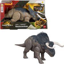 Mattel Jurassic World: Odrodzenie Nasutoceratops Ryczący dinozaur Figurka z wielokierunkowym atakiem i dźwiękiem JGB87 JGC81