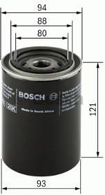 BOSCH - Filtr oleju GMC,Isuzu,Mazda,Opel,Suzuki,Toyota (0 986 452 064)