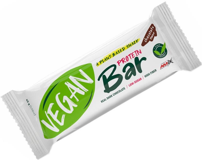 Amix Vegan Protein Bar 45g Czekolada - Ceny i opinie - Ceneo.pl