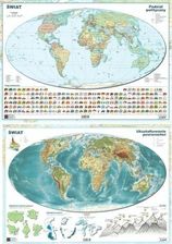 Art-Map Mapa Świata A2 Dwustronna Laminowana