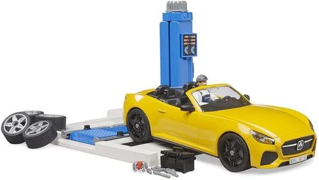 Bruder Warsztat Samochodowy Z Żółtym Autem Roadster 62112 - zdjęcie 3