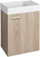 Aqualine Zoja Szafka Z Umywalką Ceramiczną 40X22Cm Dąb Platin (51049DP02)