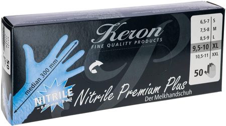Kerbl Rękawice Nitrylowe Nitrile Premiumplus, Roz. Xl, Niebieski, 50szt. - zdjęcie 2