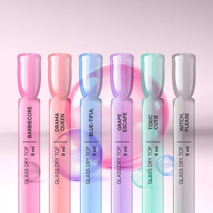 Silcare Glass Dry Top Hybrydowy Toxic Cutie 9ml - zdjęcie 4
