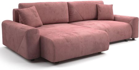 Narożnik z funkcją spania i pojemnikiem 240 cm RimiNar1, zaokrąglone kształty