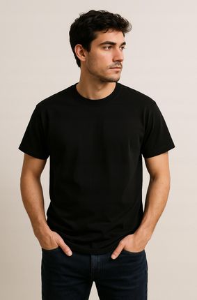 T-shirt Męski koszulka męska czarna Gildan przewiewna 100% Bawełna r. XXL - zdjęcie 3
