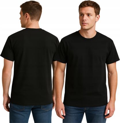 T-shirt Męski koszulka męska czarna Gildan przewiewna 100% Bawełna r. XXL - zdjęcie 2
