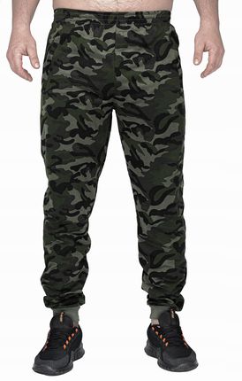 Spodnie Dresowe Dresy Sportowe Cienki Materiał Joggery Moro Y310 r.XL - zdjęcie 2