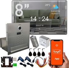 Ekskluzywna Skrzynka na listy z wideodomofonem lustrzany wideodomofon zestaw wideodomofonowy Monitor Verus One PLUS (M) 8 