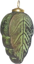Clayre&Eef Clayre &Amp; Eef 6Gl4042 Ozdoby Choinkowe Liść 7X4X13Cm Zielony Brązowy