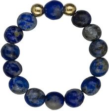 Lapis Lazuli - srebrny pozłacany pierścionek na zdrowie, intuicję, duchowość - Refleksja Zdrowia