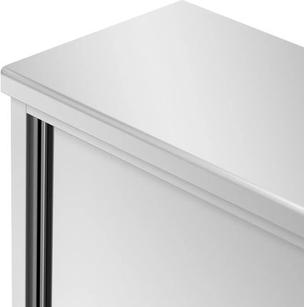 Stół roboczy gastronomiczny z szafką przelotową ze stali nierdzewnej - ECO - 160 x 60 cm - 500 kg - Royal Catering - zdjęcie 2
