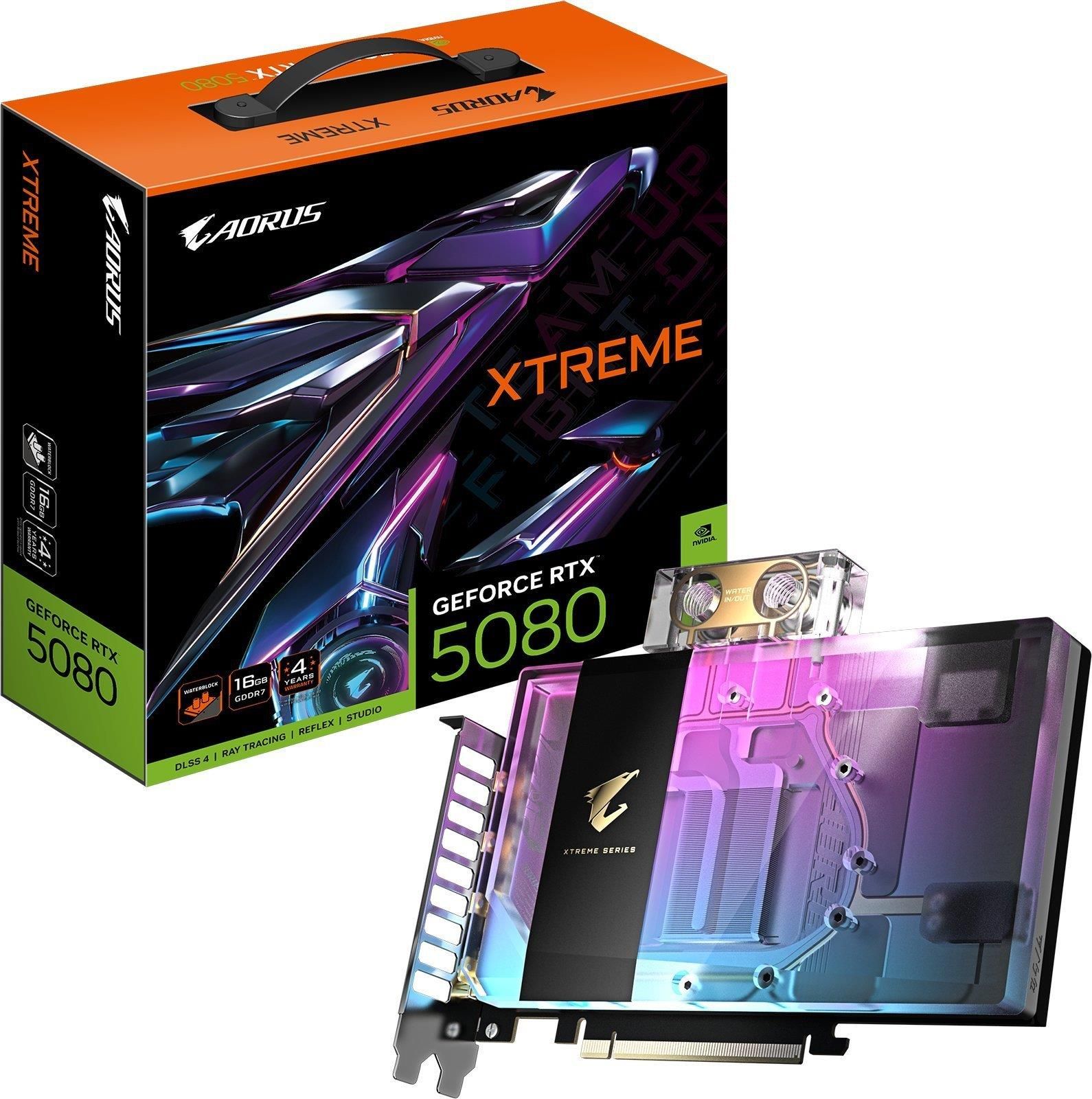 Gigabyte AORUS GeForce RTX 5080 Xtreme Waterforce WB 16GB