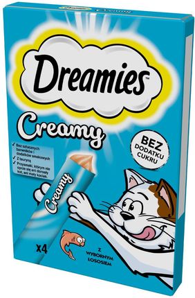Dreamies Creamy Kremowy Przysmak Z Łososiem 16X10G - zdjęcie 2