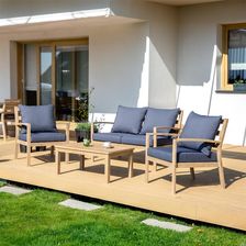 Zdjęcie Patio Zestaw Mebli Ogrodowych Roxane Brązowo-Szary - Łapy