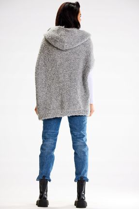 Modny Sweter Szary | IDEALNA NA CO DZIEŃ Stylowy Sweter Szary UNIWERSALNY N - zdjęcie 3