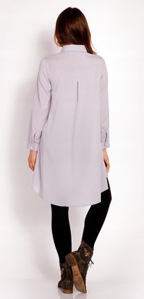 Basic Koszula Szary | MODNY FASON 2025 Stylowy Koszula Szary r.XL Trend - zdjęcie 2