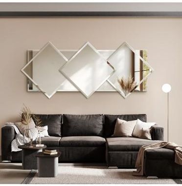 Alfaram Dekoracyjne Lustro Fazowane Oxana 50x100