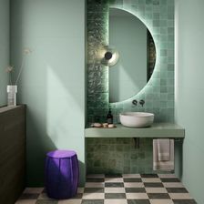 Gieradesign Lustro Półokrągłe Led 1/2 Fi 60cm Pico 3000 K Pic/Pe/Led/30x60/3000K/Bw (PICPELED30X603000KBW)