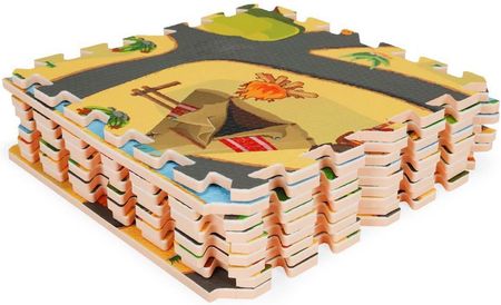 Mata Puzzle Piankowe Duże dla Dzieci Safari 9 szt. Pianka EVA - zdjęcie 3