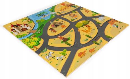 Mata Puzzle Piankowe Duże dla Dzieci Safari 9 szt. Pianka EVA - zdjęcie 2