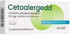 Cetoalergedd 10 mg, 10 tabletek powlekanych -> Wysyłka od 1,99 - odbiór w Żabce